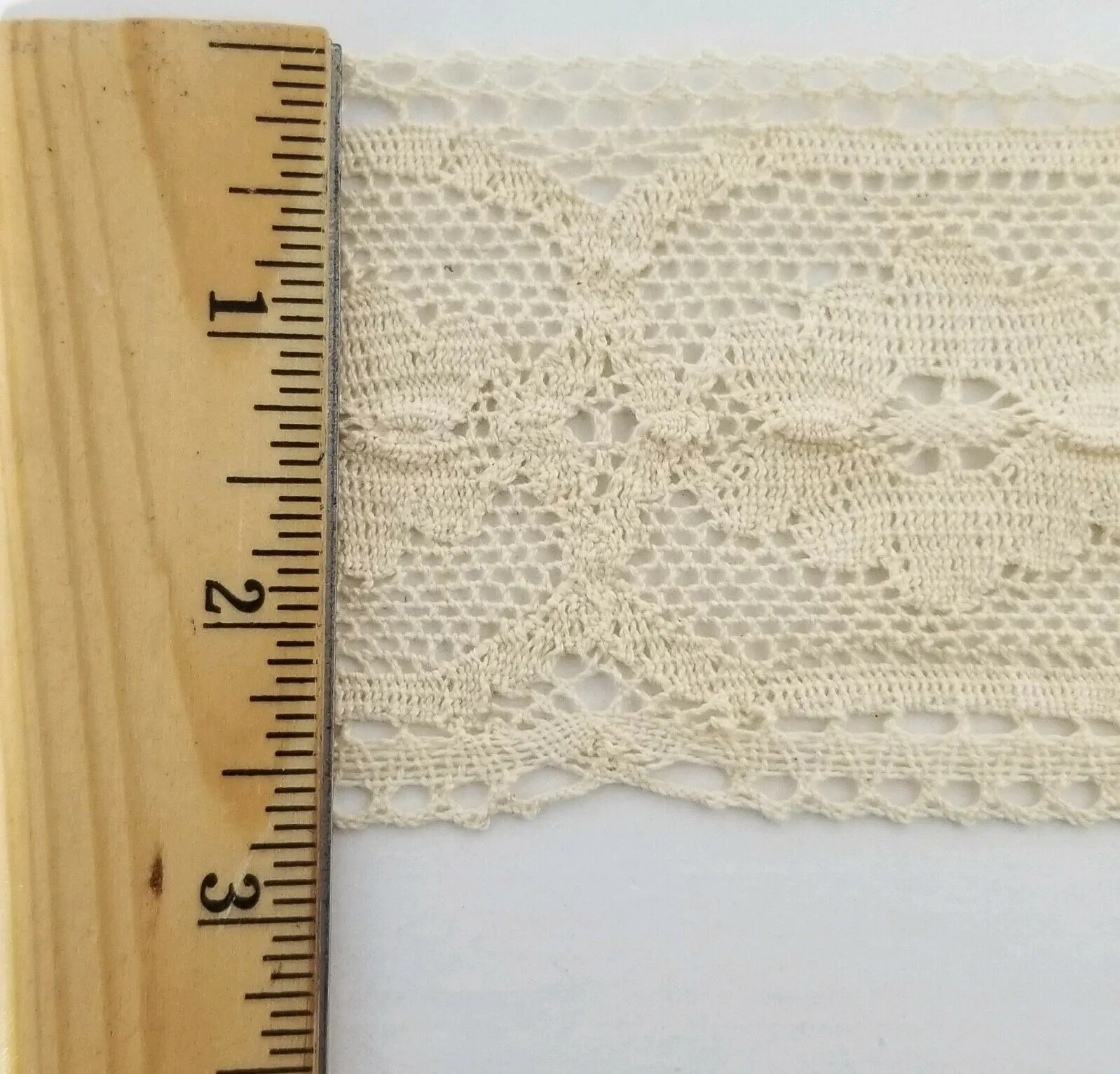 2-3/4" Cotton Cluny Lace Trimming - 8 Continuous Yards - MADE IN USA!