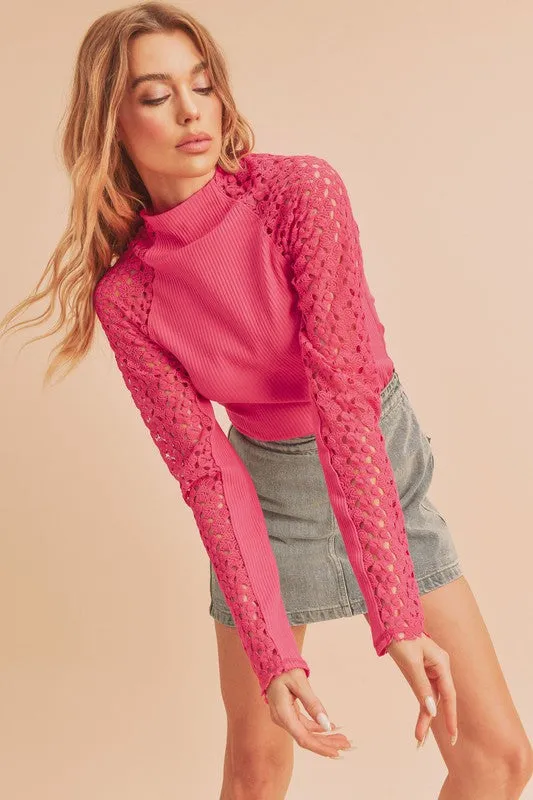 Alyda Long Sleeve Lace Top