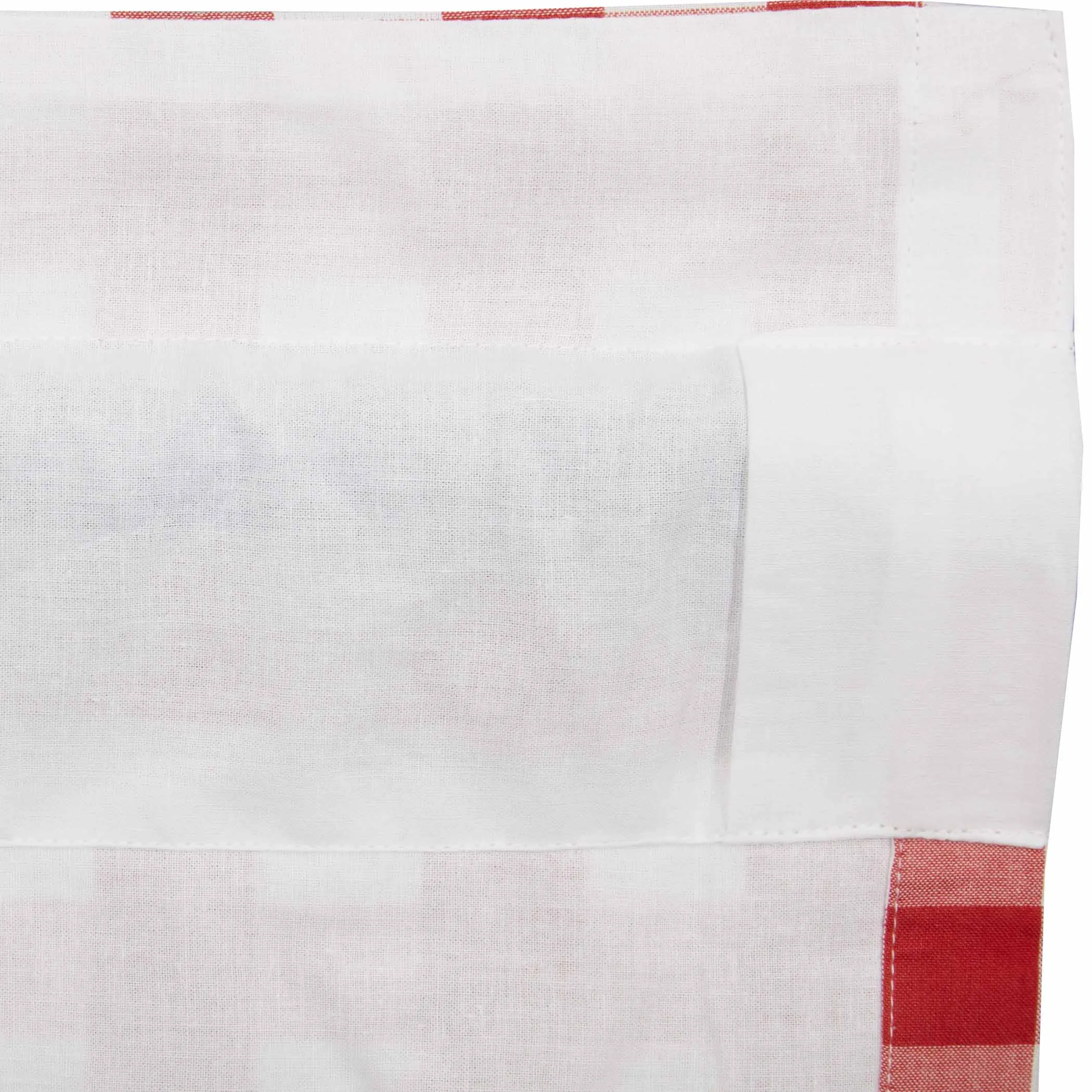 Annie Buffalo Red Check Ruffled Panel 96x50