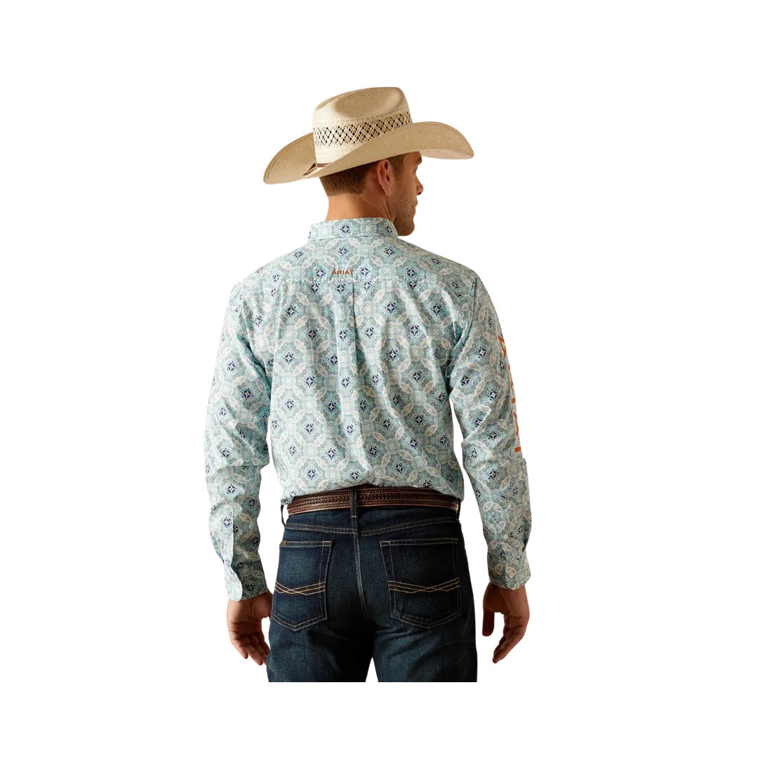 Ariat Men's Team Emmett Classic Fit White Shirt