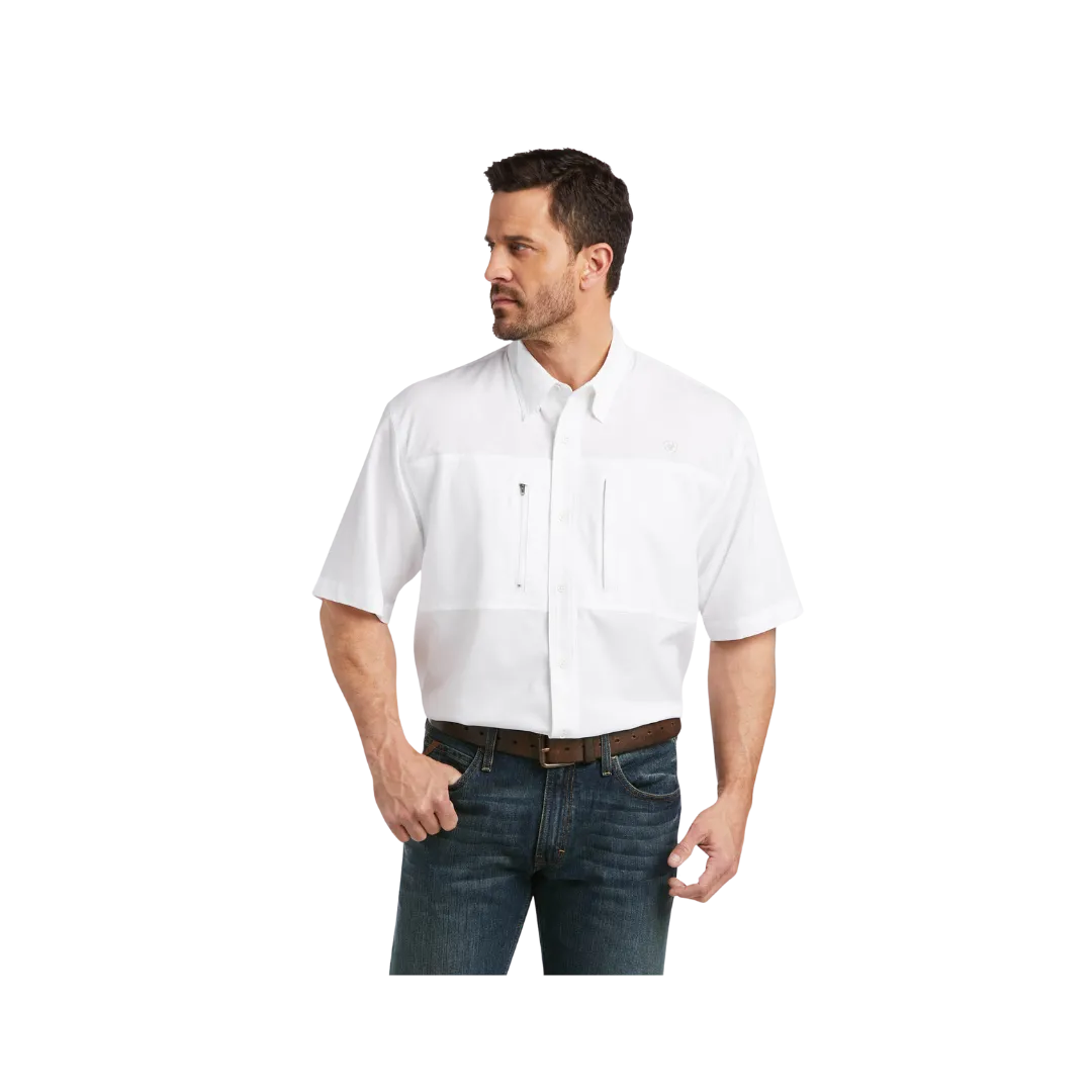 Ariat Men's Venttek Classic Fit White Shirt