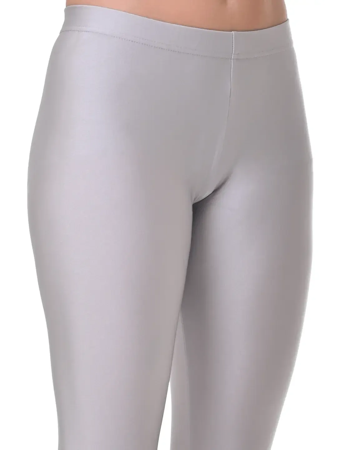 Attractive Silver Color Designer Shimmer Churidar Leggings