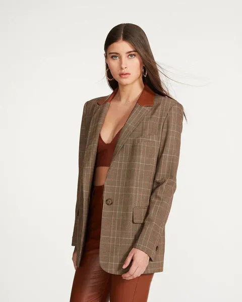 AUDREY BLAZER BROWN MULTI