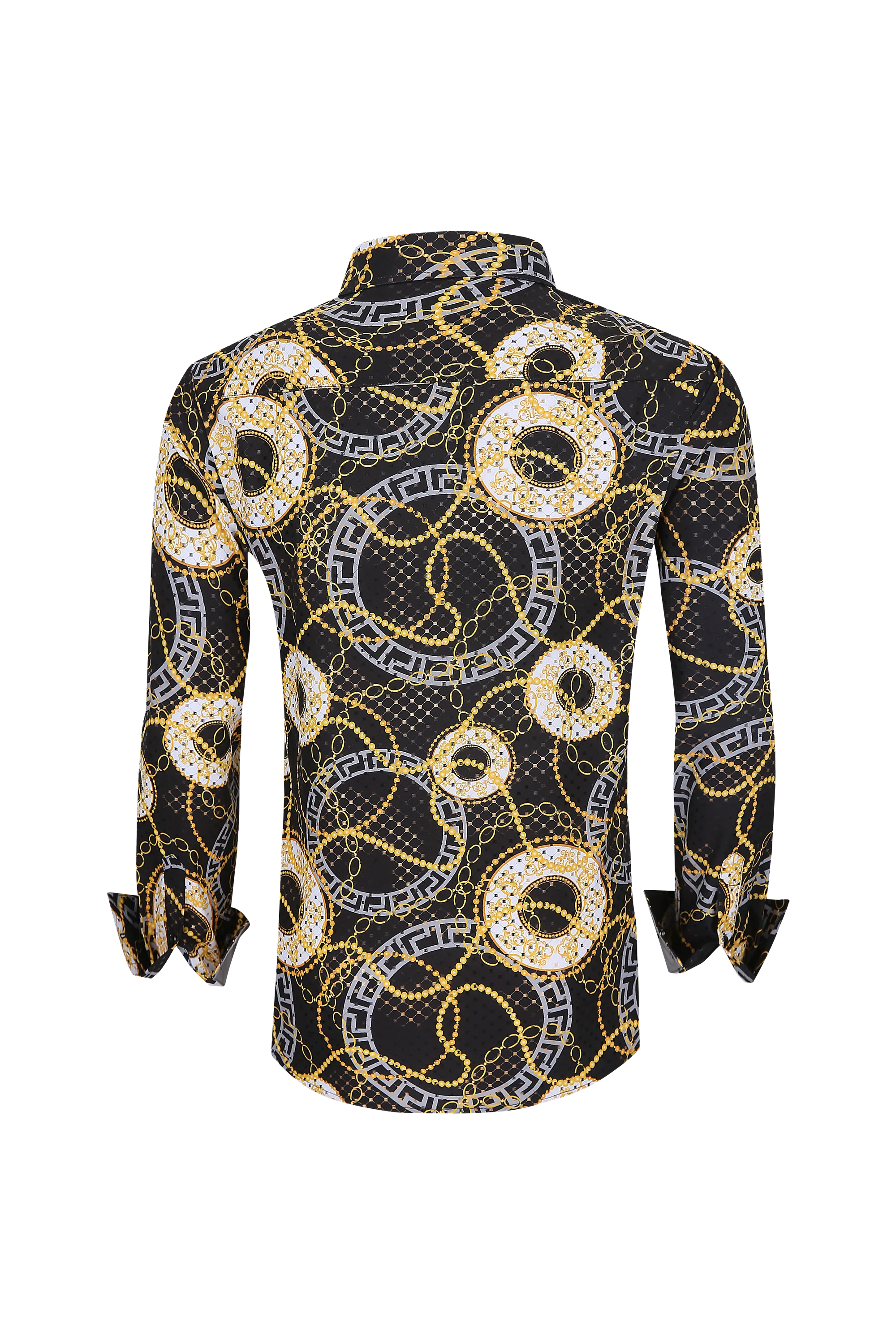 Avalon Men’s Western Slim Fit Circle Printed Shirt