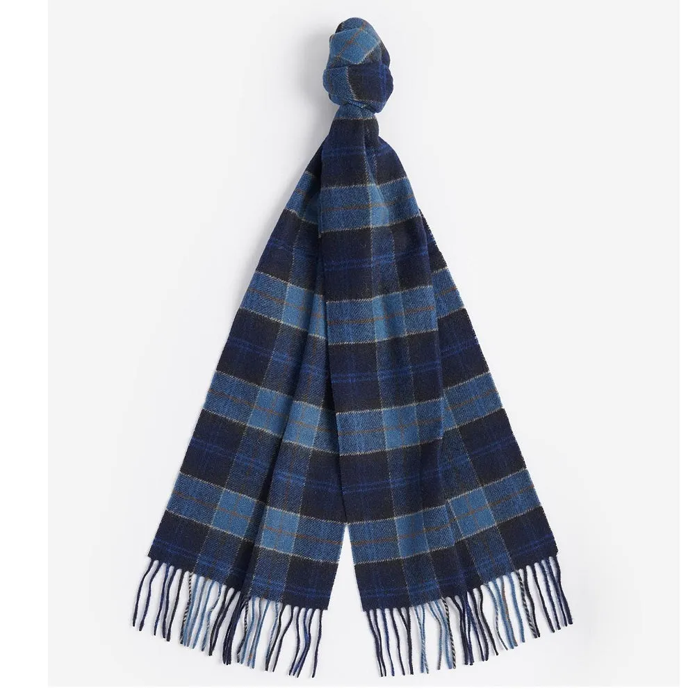 Barbour Tartan Lambswool Scarf Midnight Tartan One Size