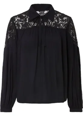 Bodyflirt lace blouse, black