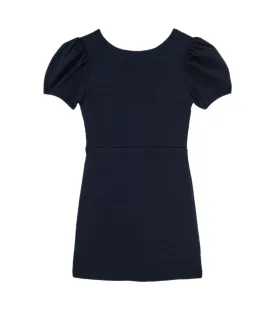 By Debra Girls Navy Puff Sleeve Sheath Dress