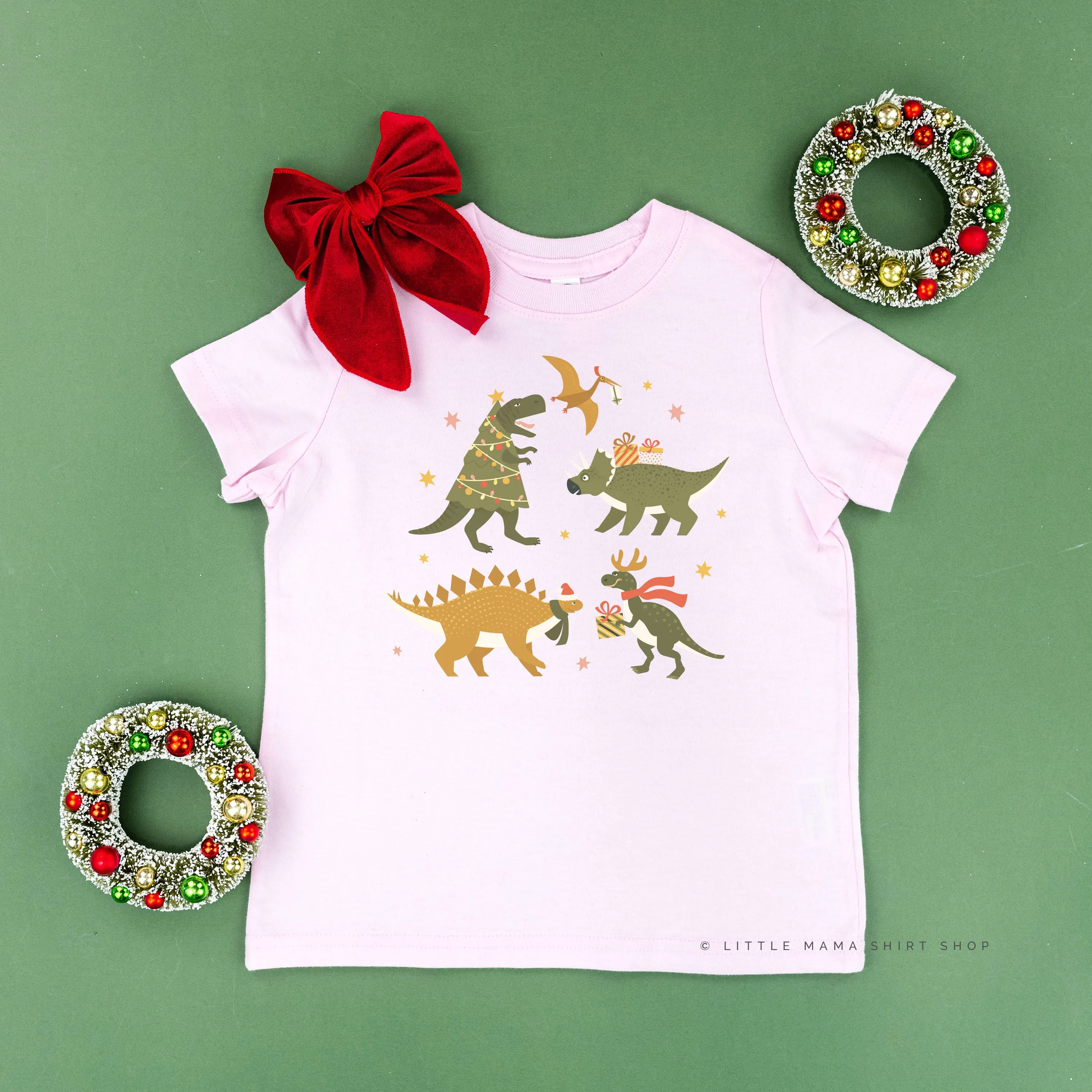 Christmas Dinosaurs - Child Tee