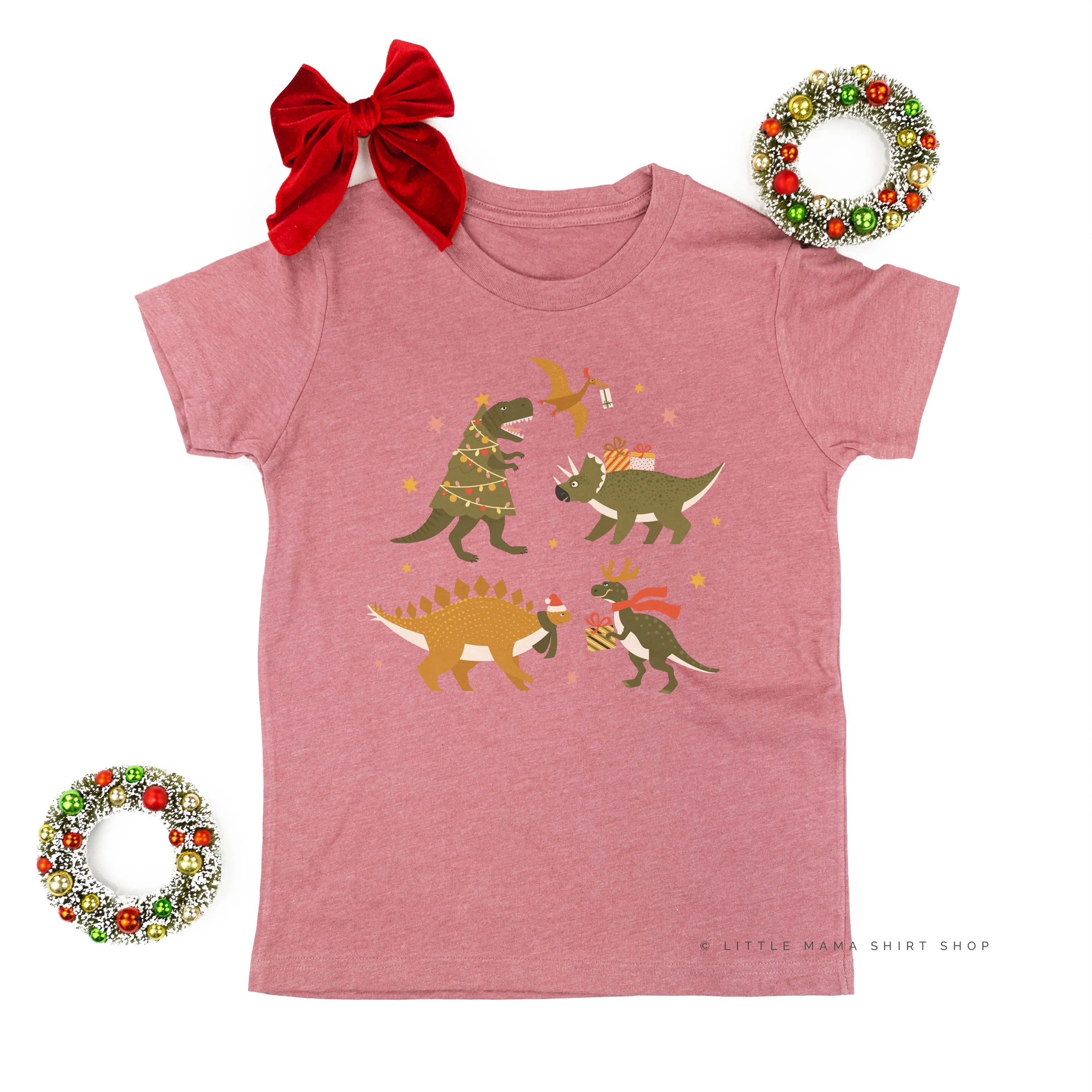 Christmas Dinosaurs - Child Tee