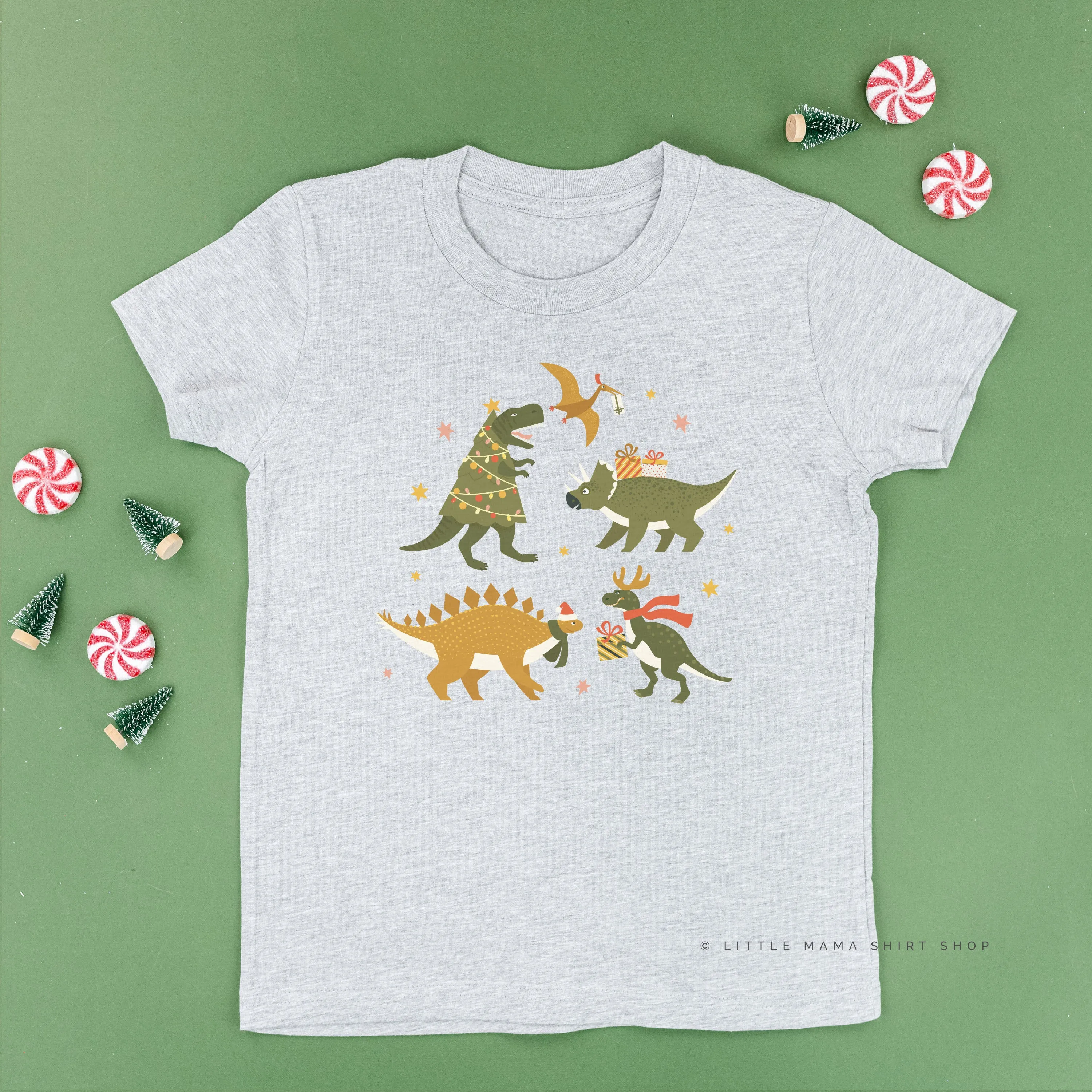 Christmas Dinosaurs - Child Tee