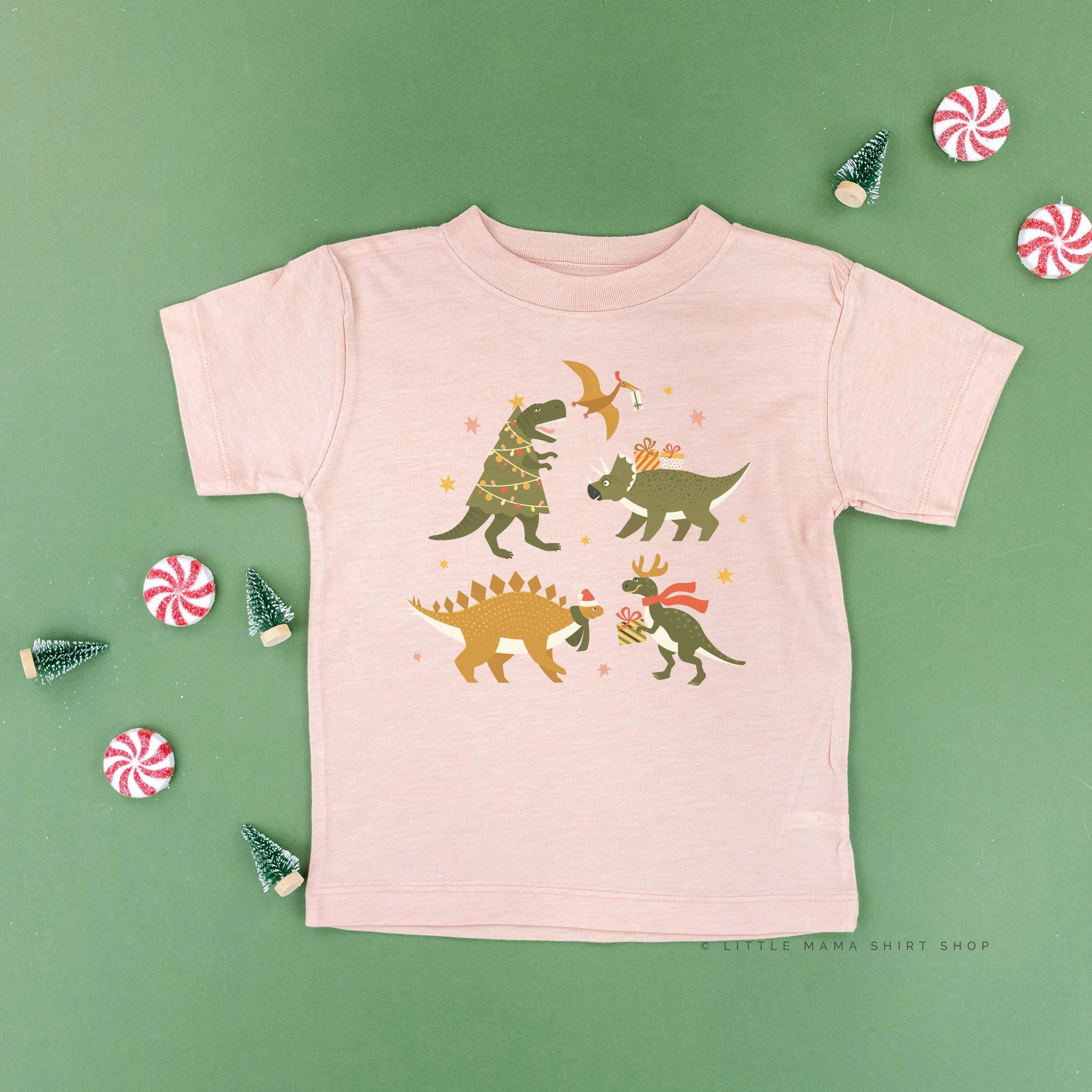 Christmas Dinosaurs - Child Tee