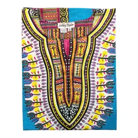 Dashiki Tunic (Pattern 2 - Turquoise)