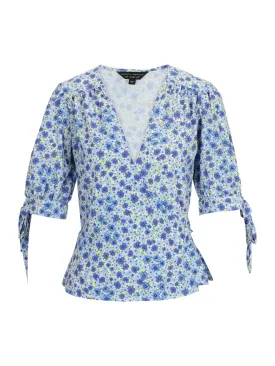 Dorothy Perkins Ditsy blouse, blue/light blue