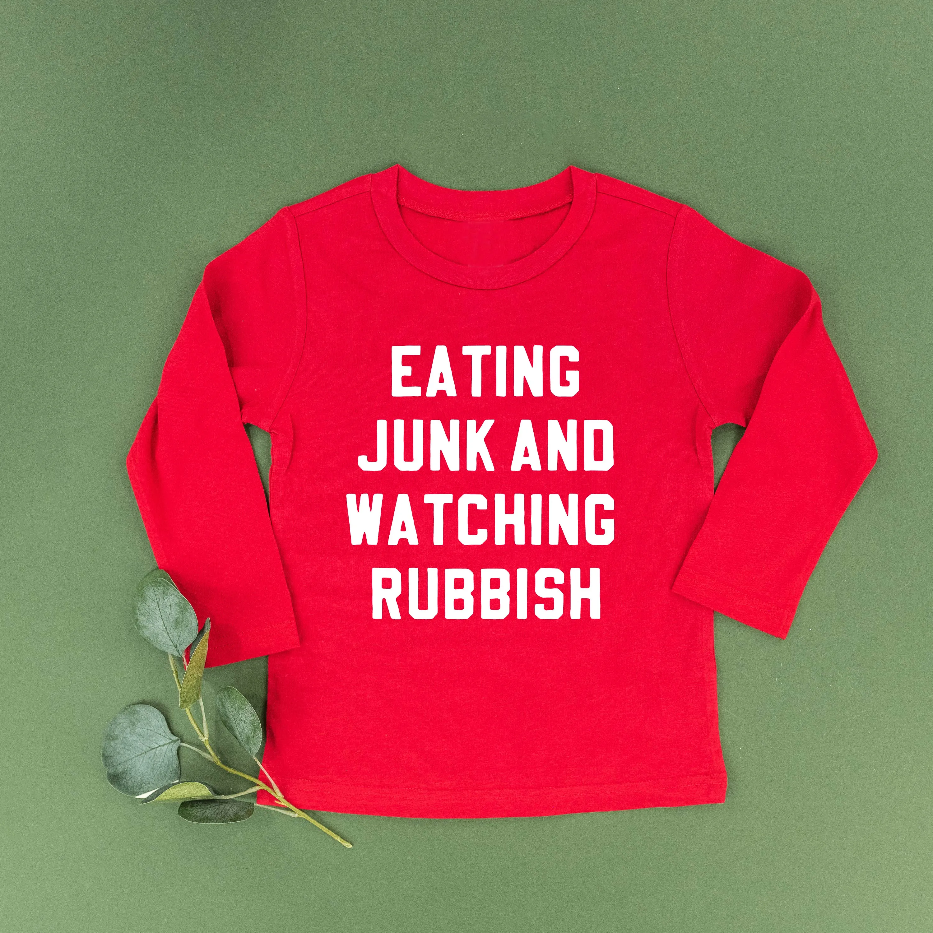 Eating Junk And Watching Rubbish - Child LONG SLEEVE Tee