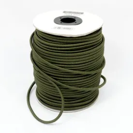 Elastic: Bungee Cord. Per Metre 'Off-the-Roll' x 6mm. New. Olive Green.