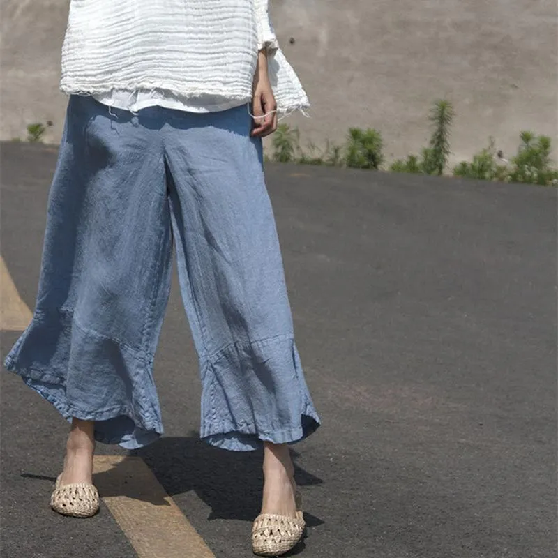 Flowy 3/4 Palazzo Pants | Lotus