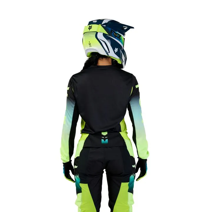 Fox MX24 Youth Girl 180 Flora Jersey Black Yellow