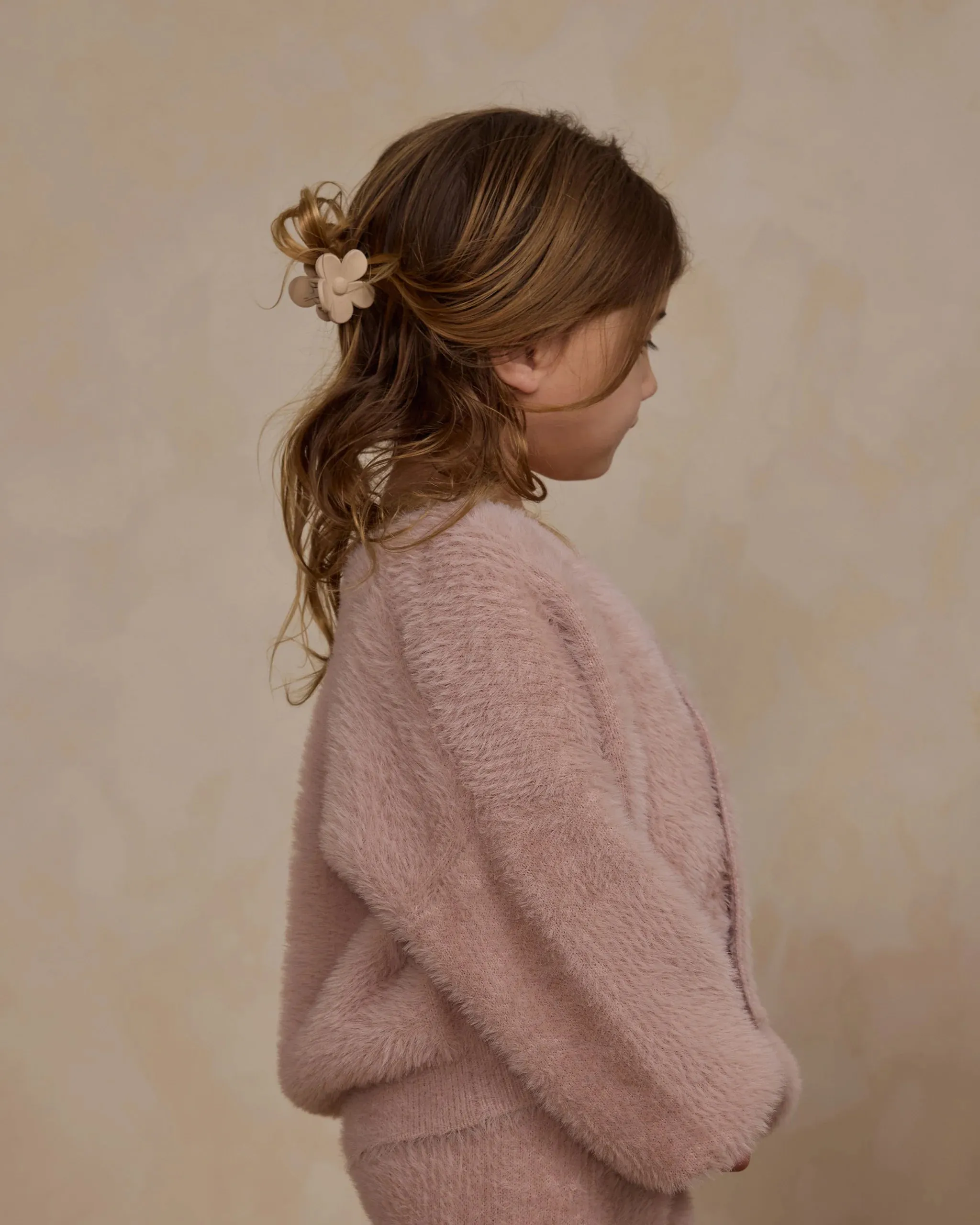 Fuzzy Cardigan (Blush)