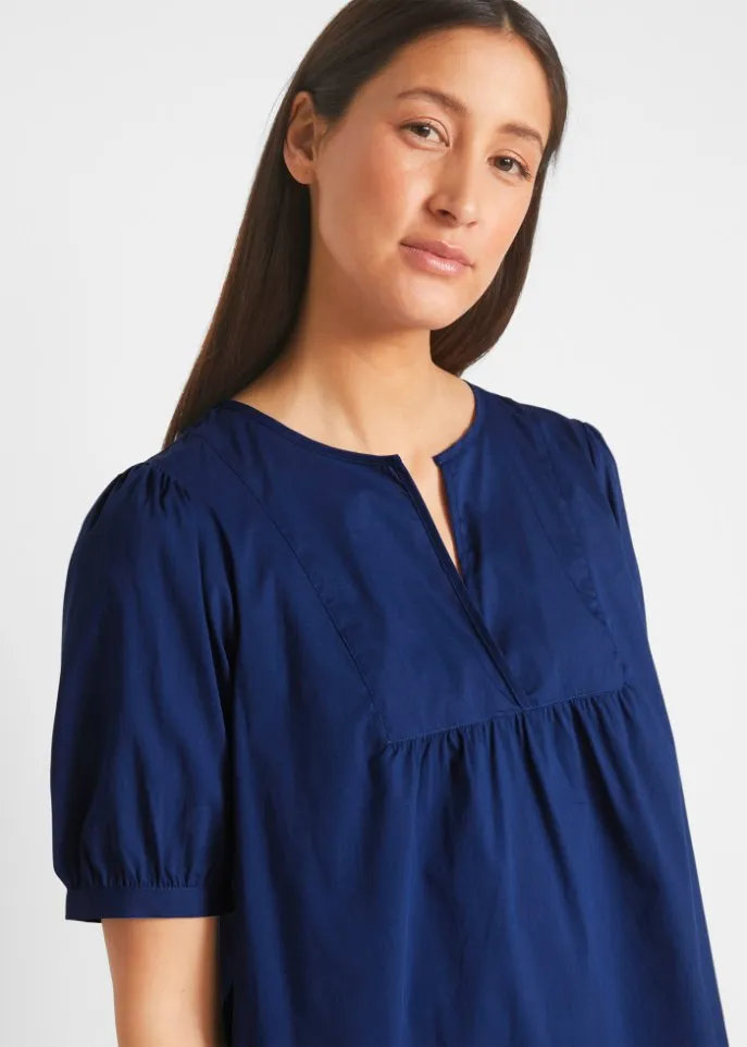 John Baner Jeanswear long blouse, blue