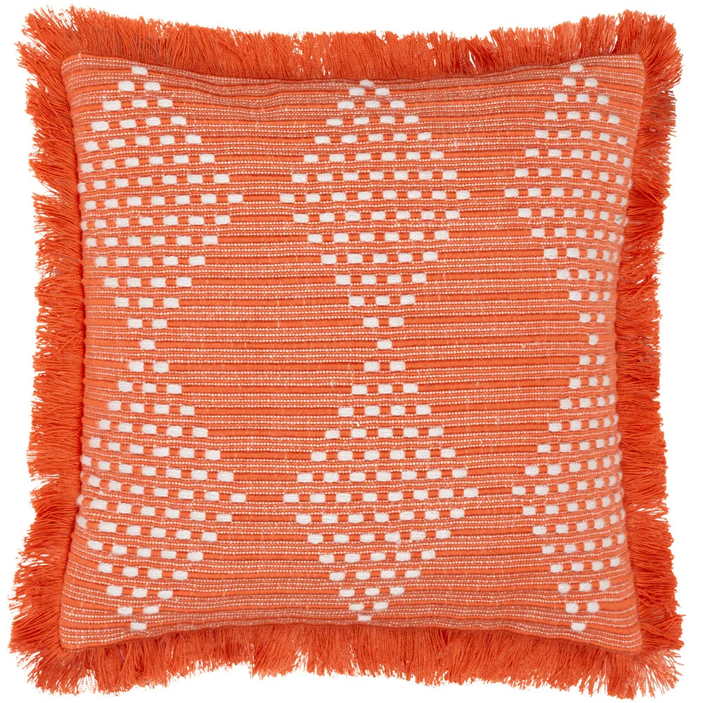 Kadie Outdoor/Indoor Woven Cushion Orange