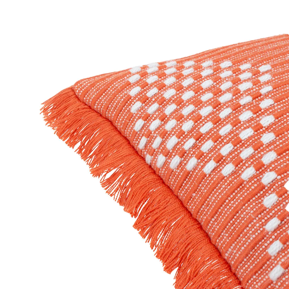 Kadie Outdoor/Indoor Woven Cushion Orange