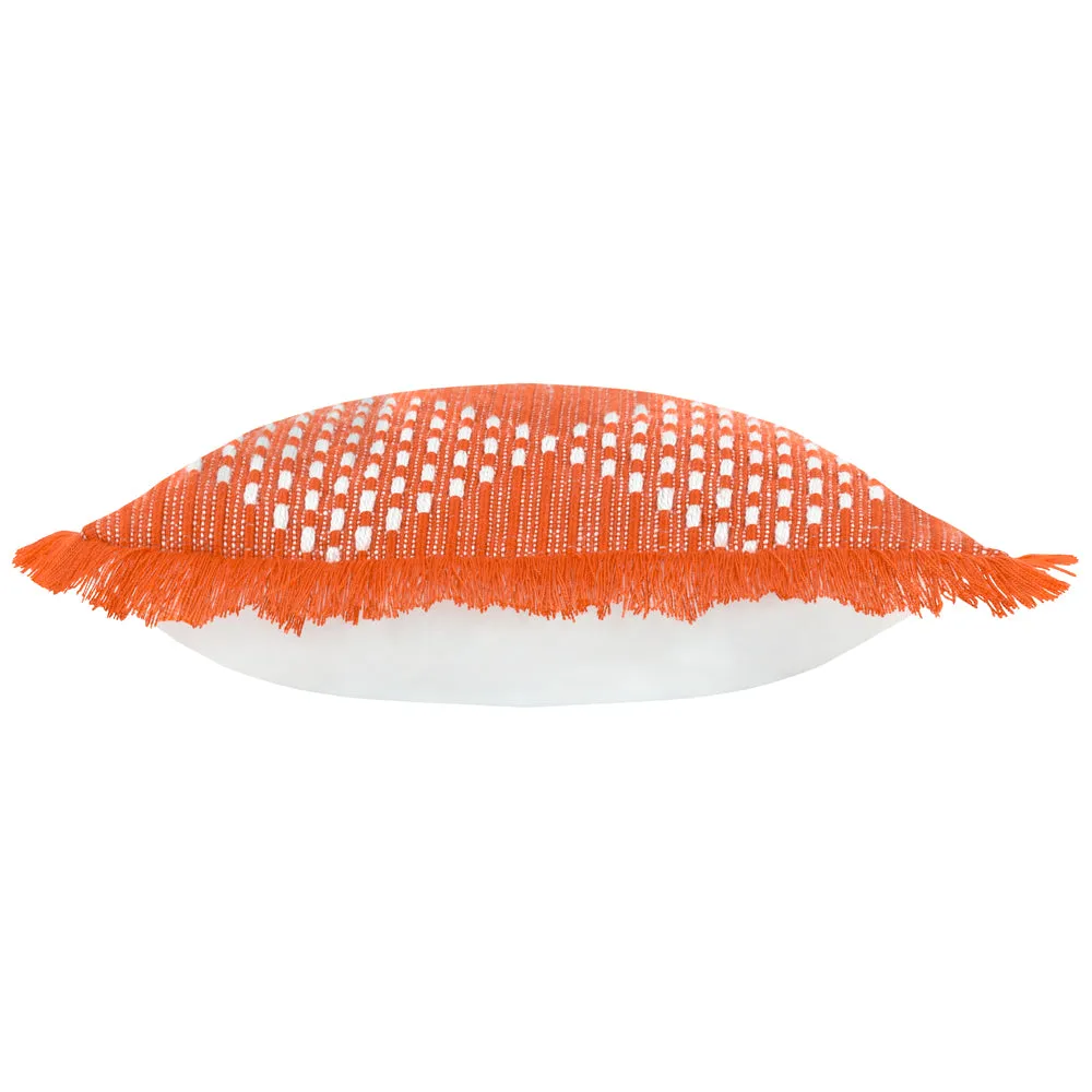 Kadie Outdoor/Indoor Woven Cushion Orange