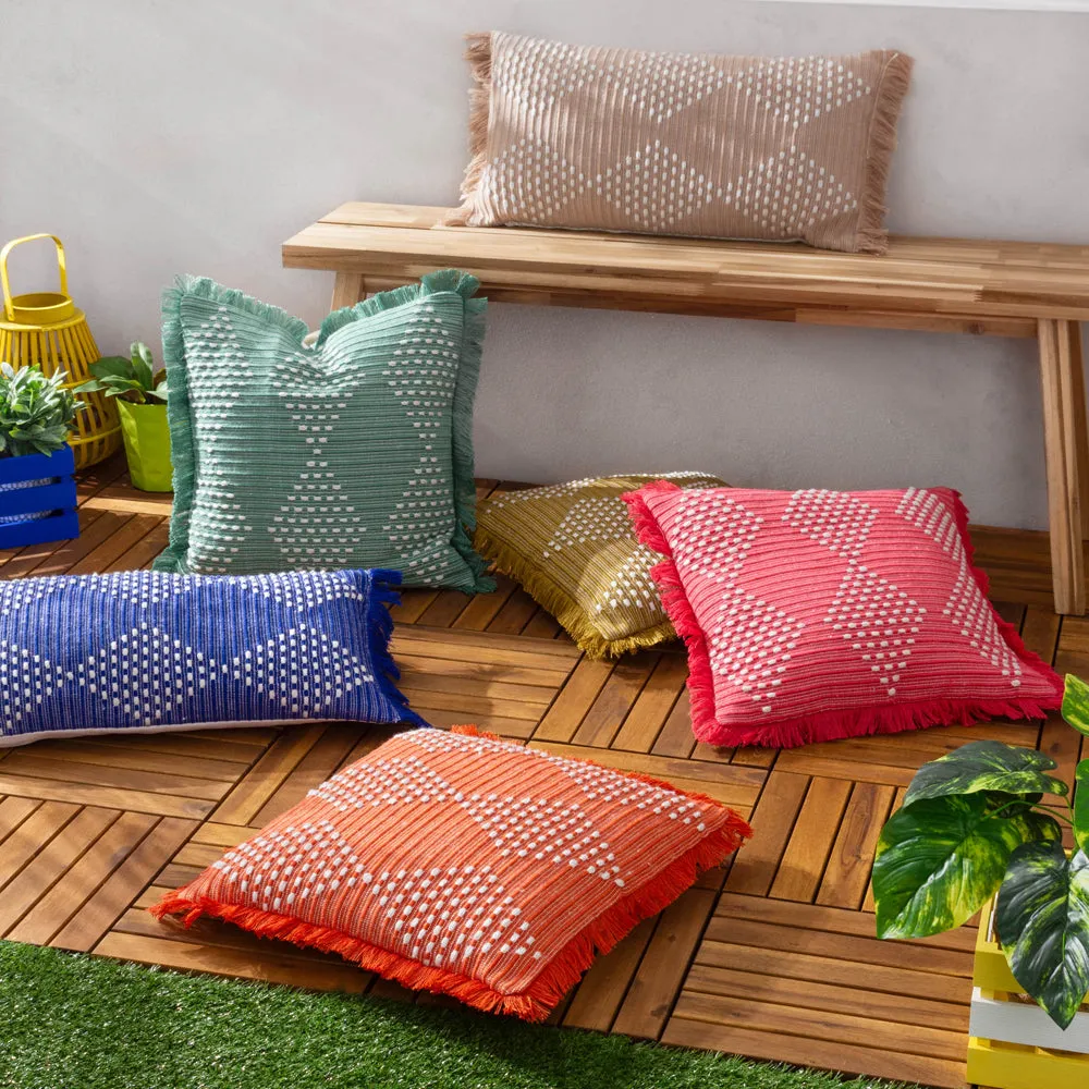 Kadie Outdoor/Indoor Woven Cushion Orange