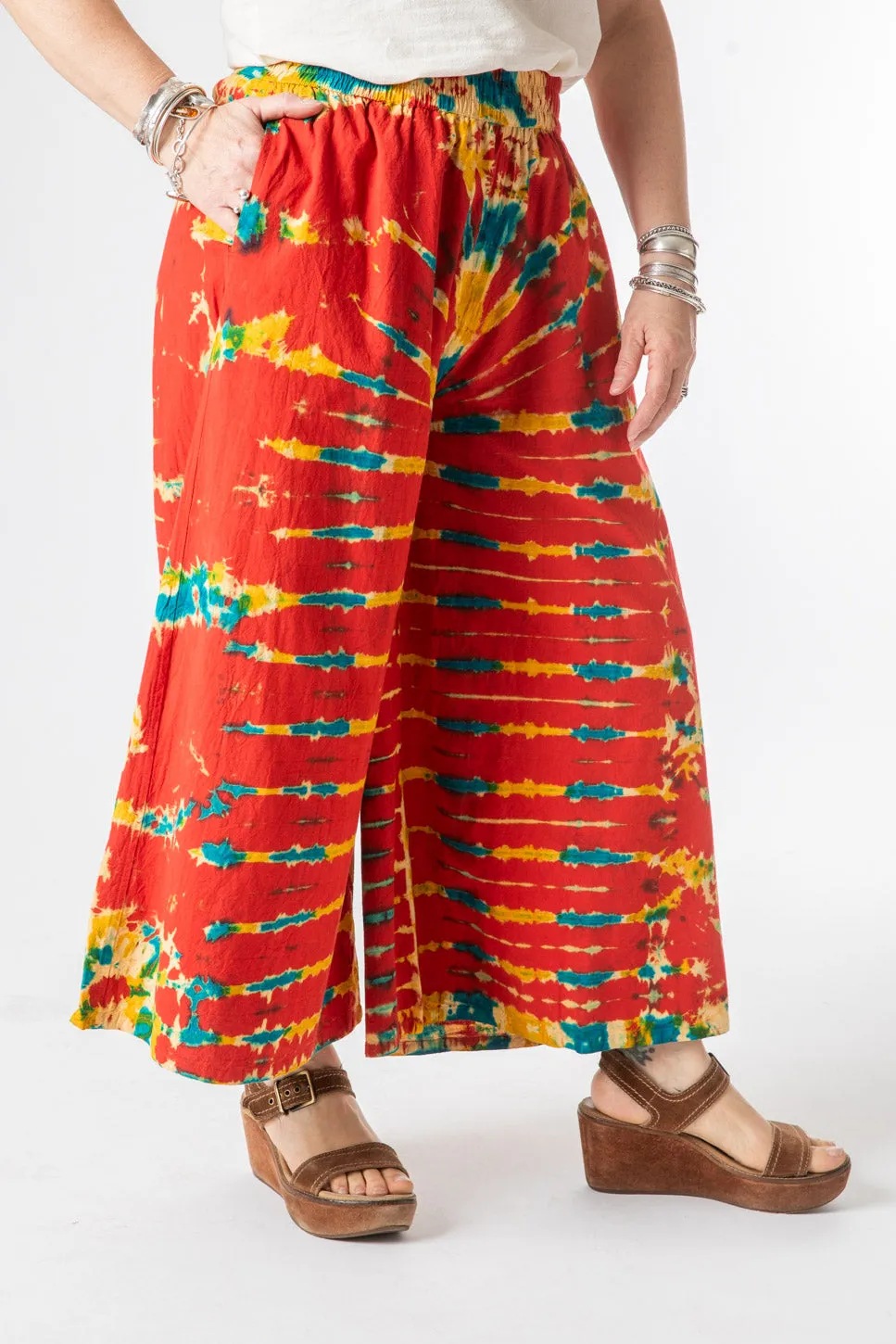 Lung Ta Tie Dye Palazzo Pant