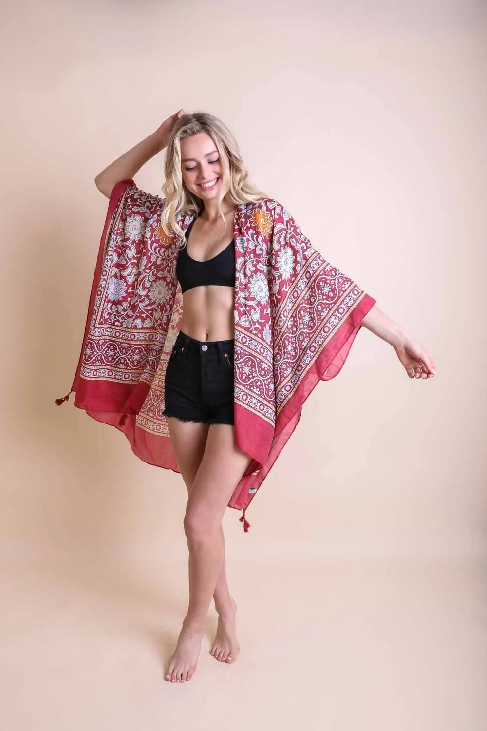 Moroccan Touch Tapestry Kimono