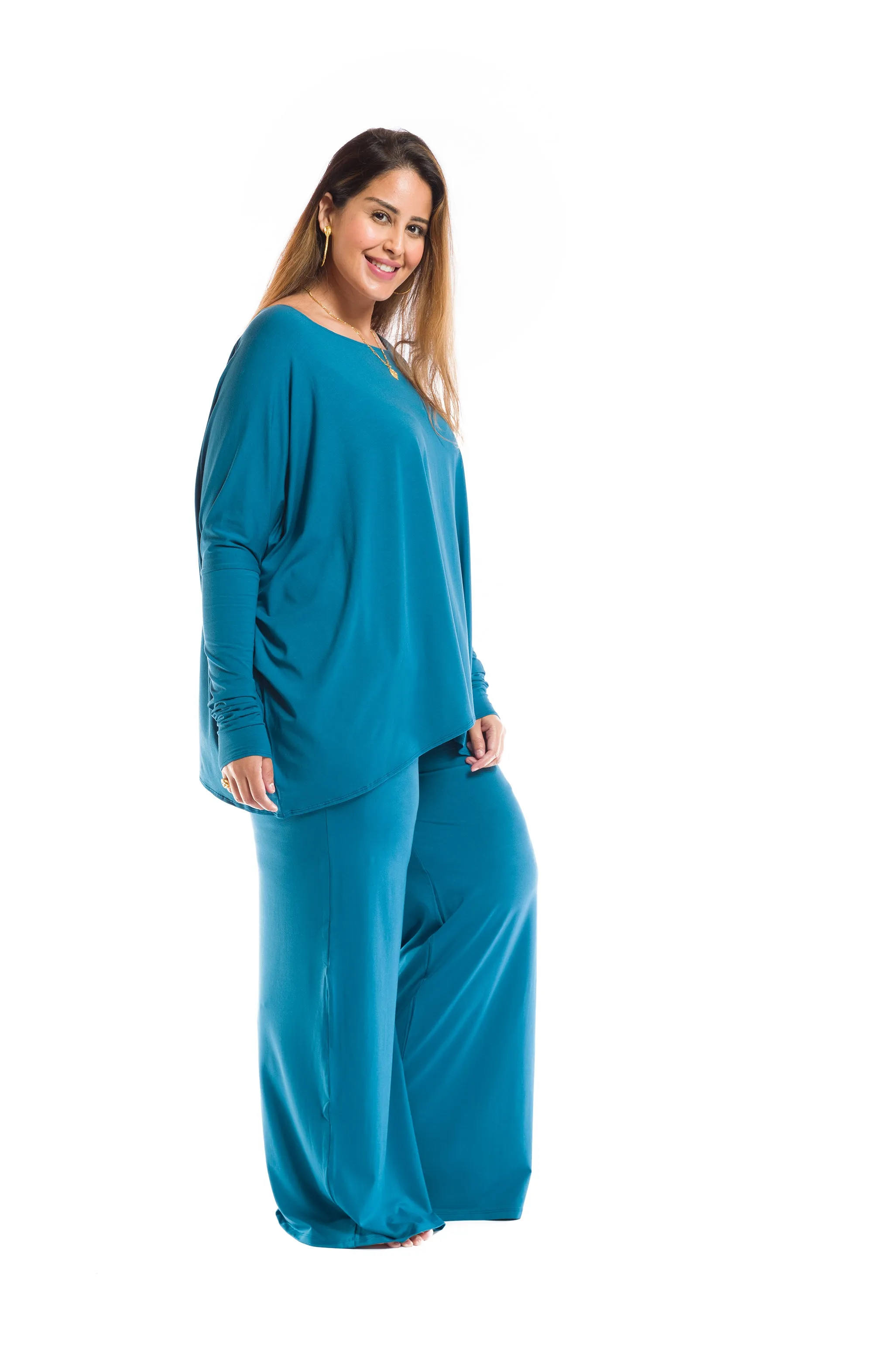 PALAZZO PANTS TEAL