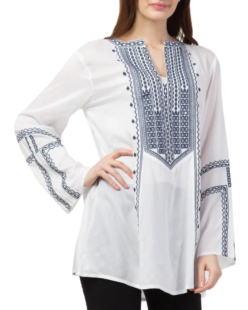 RAJ ALI EMBROIDERED TUNIC