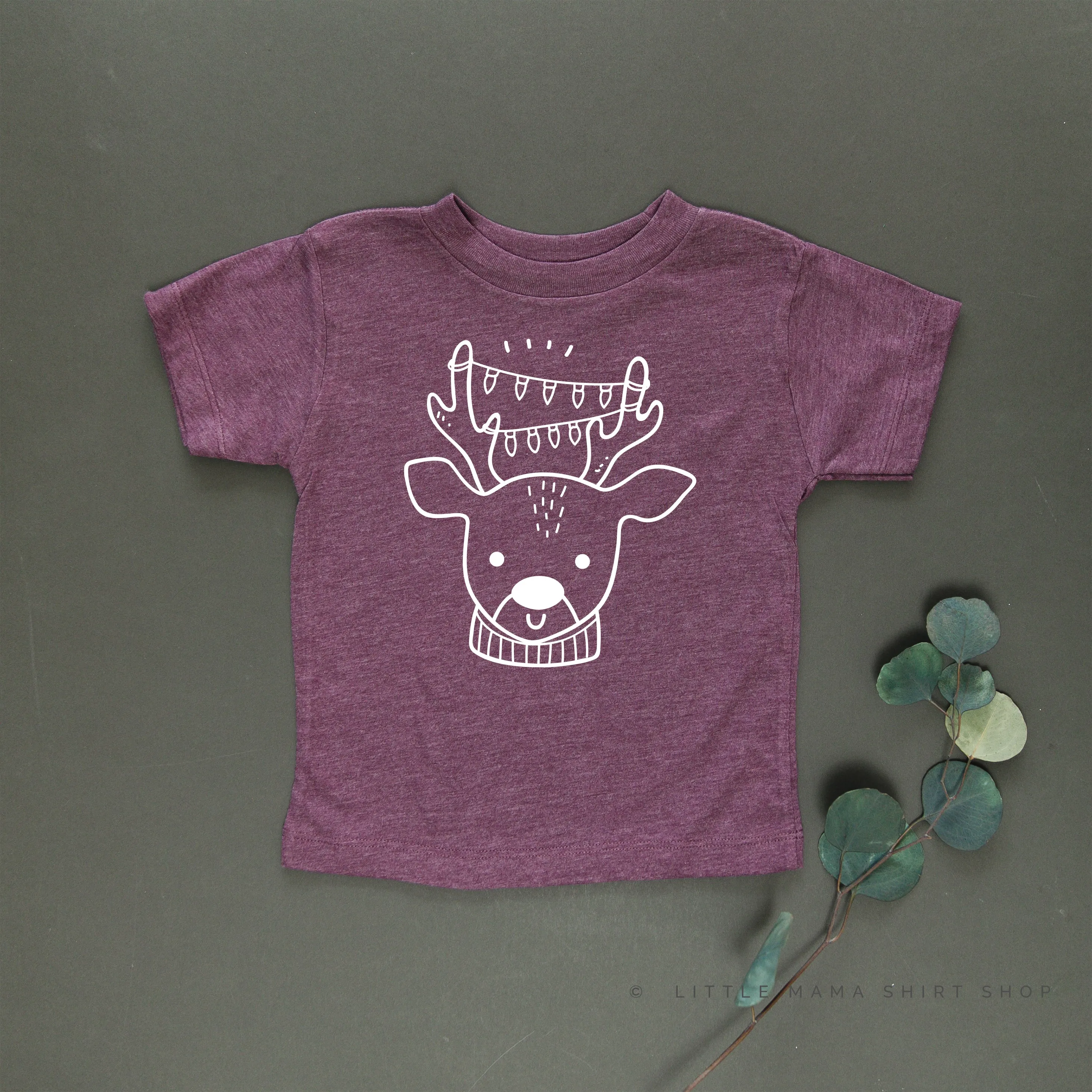 Reindeer With Lights - Child Tee