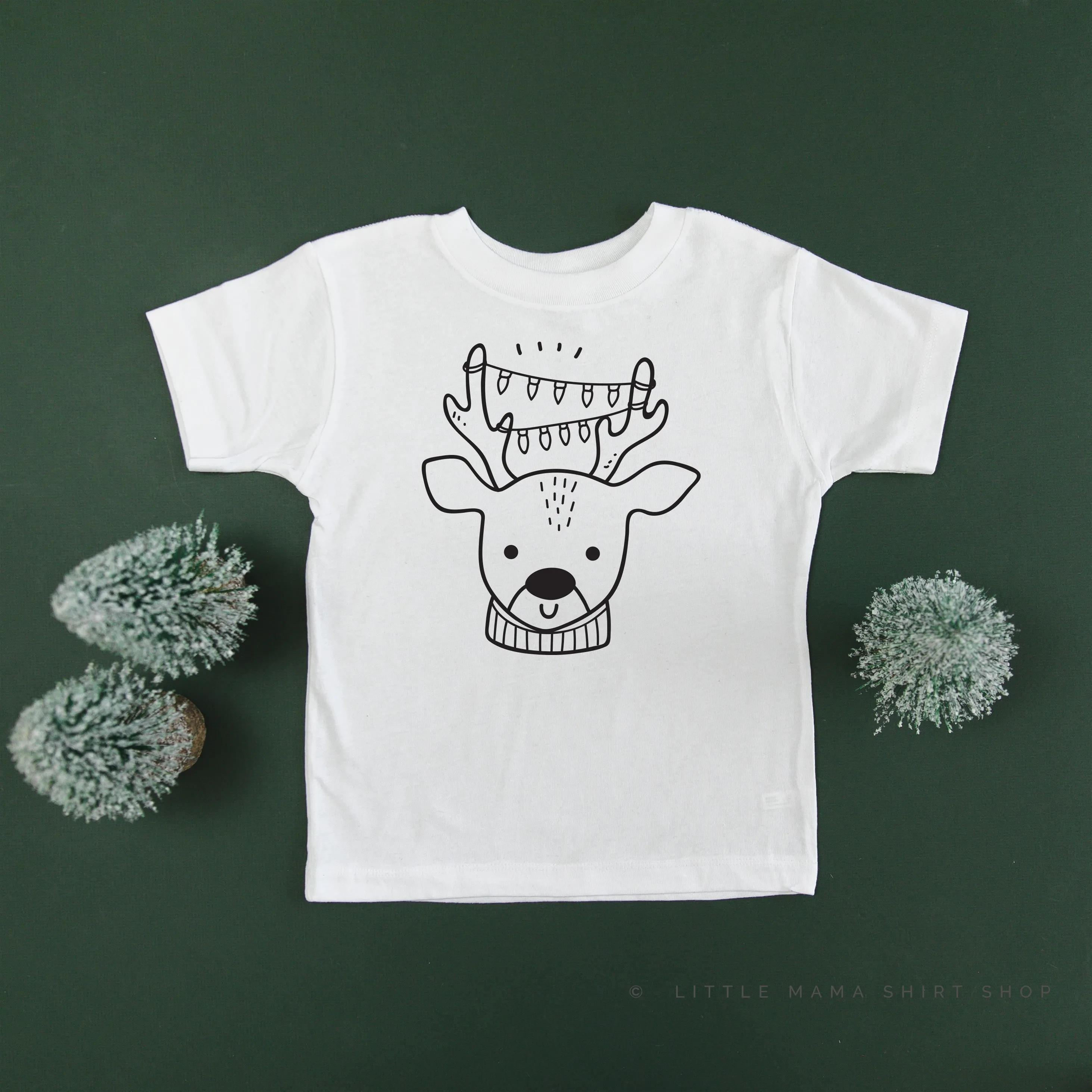 Reindeer With Lights - Child Tee