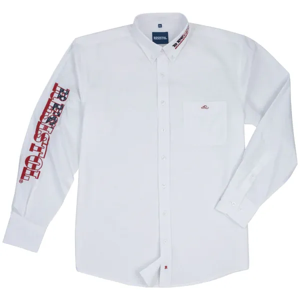 Resistol Men's Team Usa White Long Sleeve Shirt