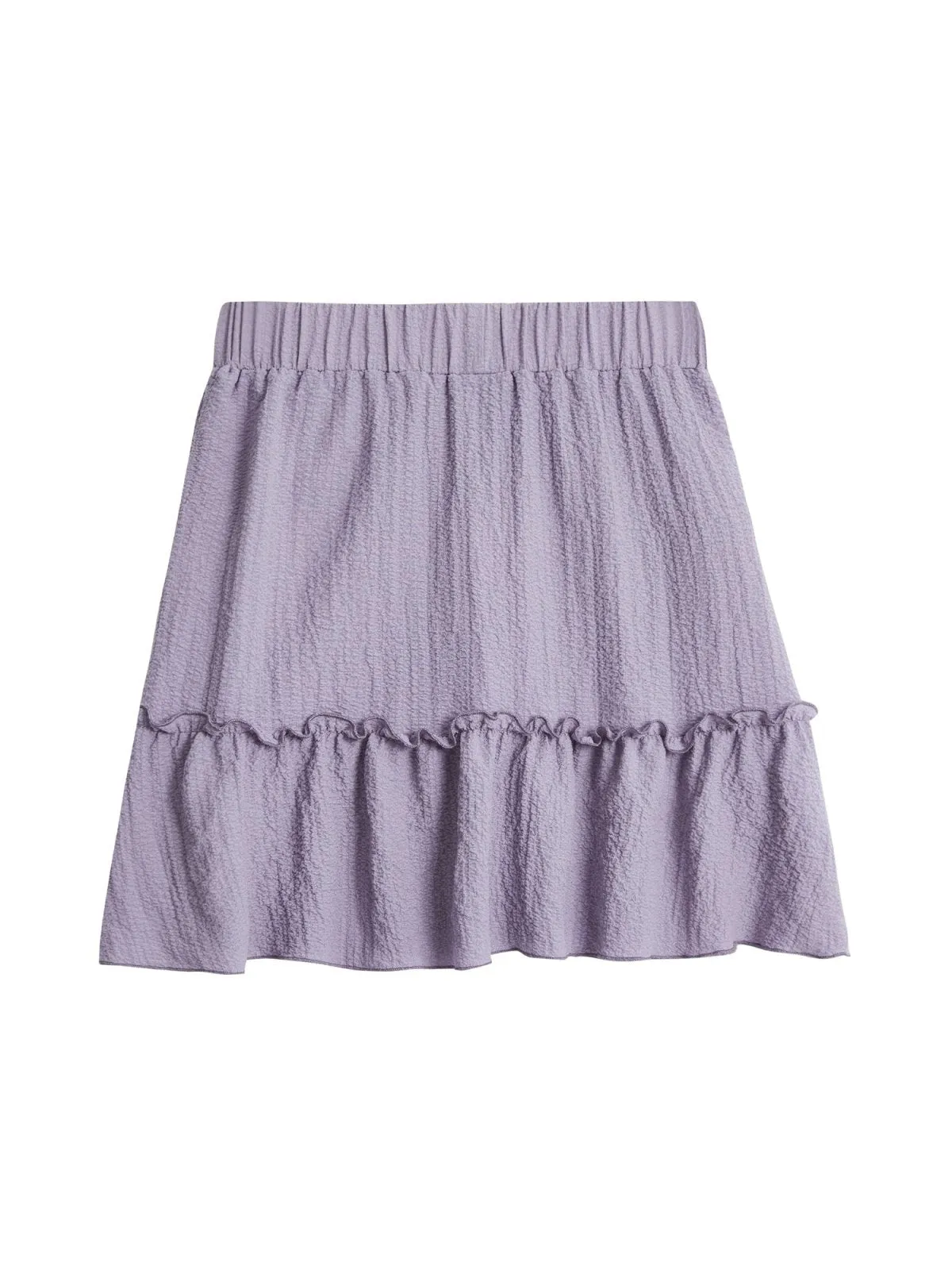 Ruffled Tiered Mini Skirt Lilac*