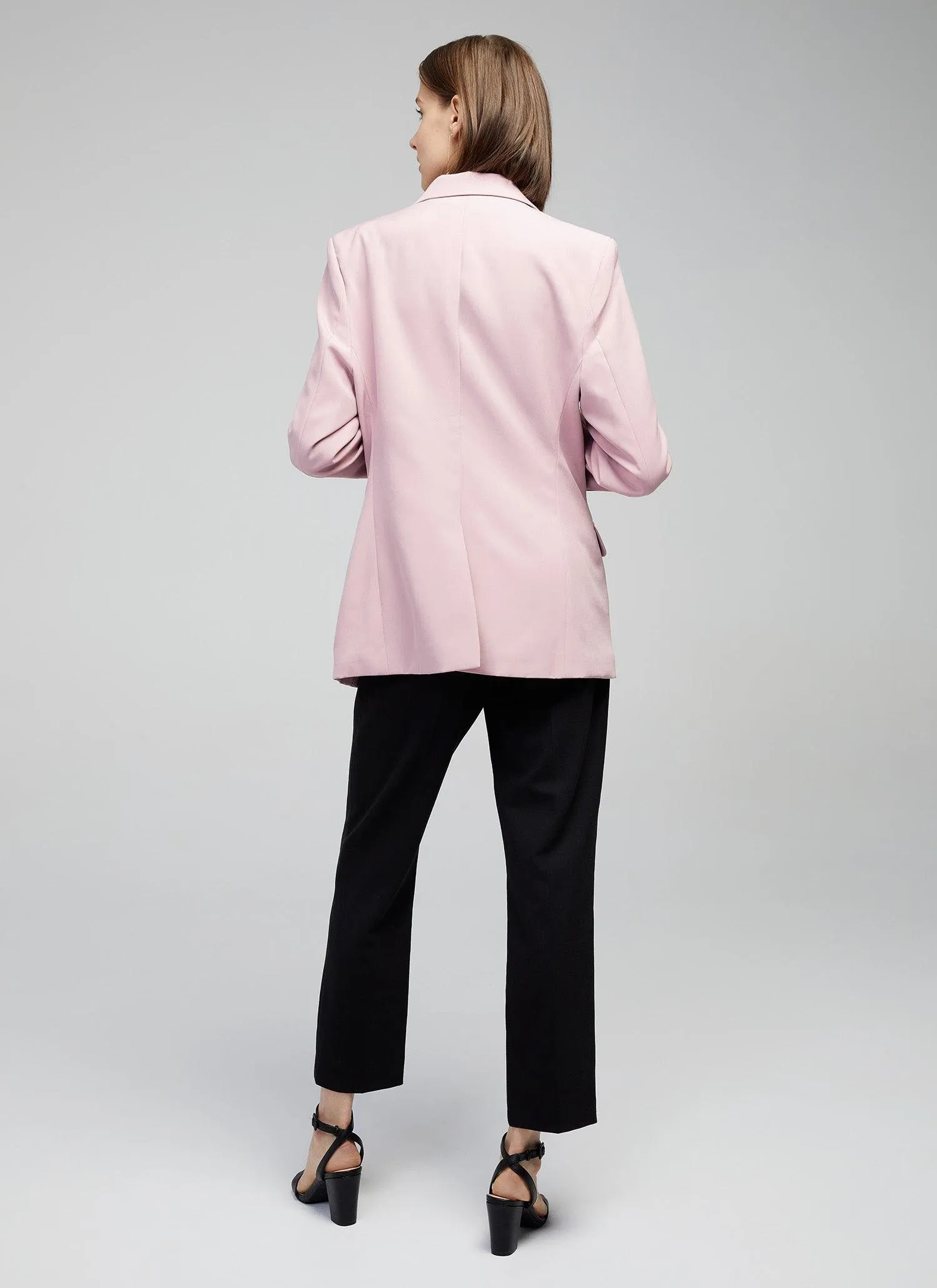 Ruthie Asymmetrical Pink Blazer