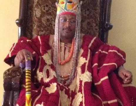 SOLD  Antique Benin Yoruba Tribe Oba Stunning Multicolor Hand beaded & Nassa Shells Ceremonial Crown or Altar Headdress from Nigeria, Sub Sahara, West Africa, 1950’s, from Private Collection & as seen in Museums