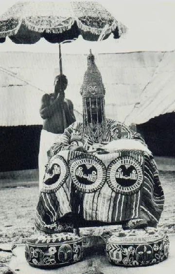 SOLD  Antique Benin Yoruba Tribe Oba Stunning Multicolor Hand beaded & Nassa Shells Ceremonial Crown or Altar Headdress from Nigeria, Sub Sahara, West Africa, 1950’s, from Private Collection & as seen in Museums