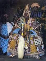 SOLD  Antique Benin Yoruba Tribe Oba Stunning Multicolor Hand beaded & Nassa Shells Ceremonial Crown or Altar Headdress from Nigeria, Sub Sahara, West Africa, 1950’s, from Private Collection & as seen in Museums