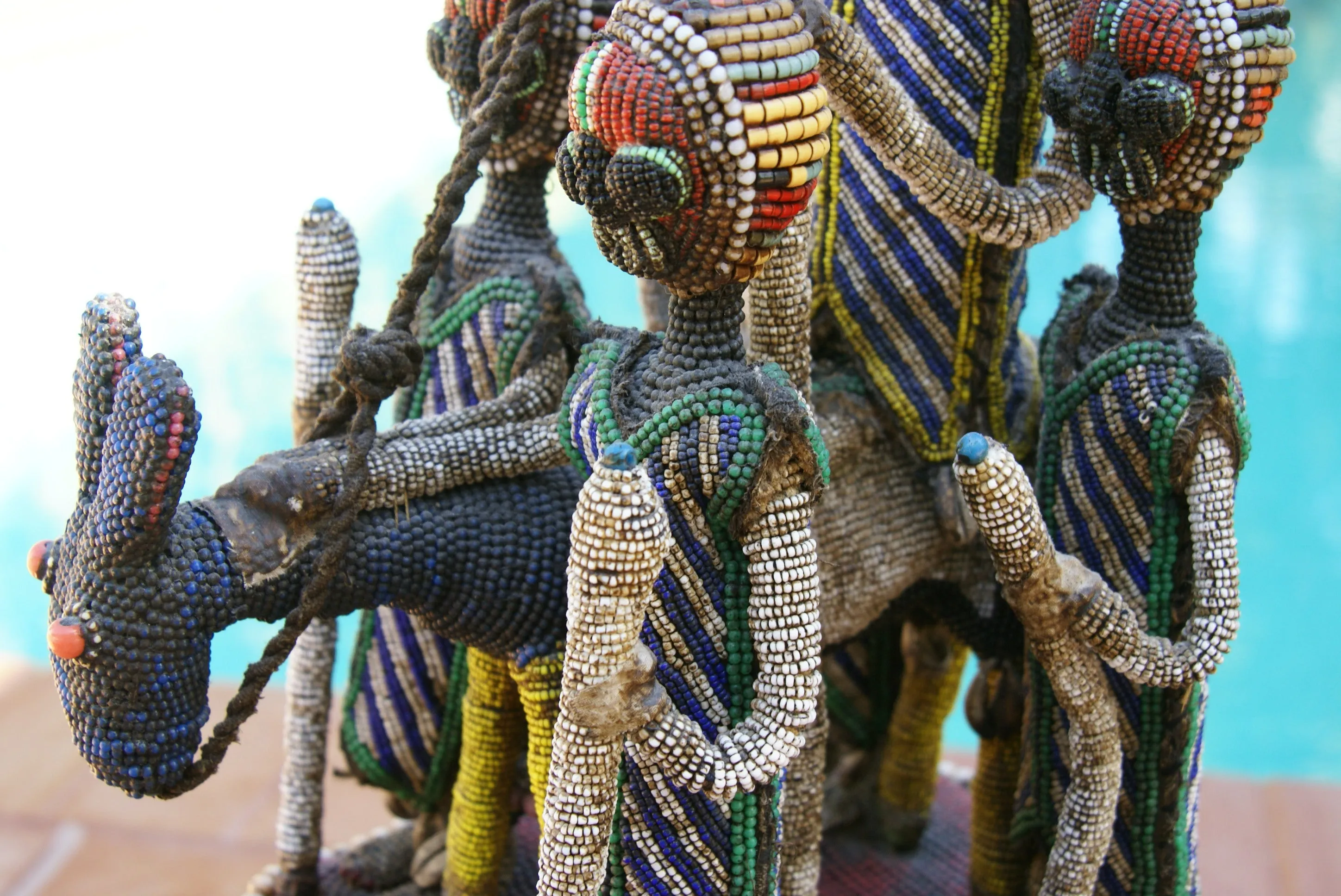 SOLD  Antique Benin Yoruba Tribe Oba Stunning Multicolor Hand beaded & Nassa Shells Ceremonial Crown or Altar Headdress from Nigeria, Sub Sahara, West Africa, 1950’s, from Private Collection & as seen in Museums