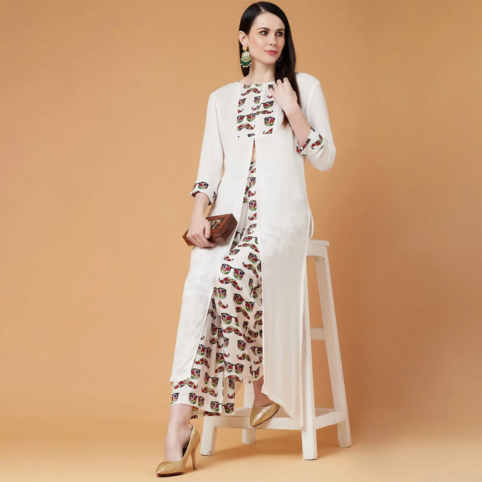 Spec Printed Kurta With Palazzo