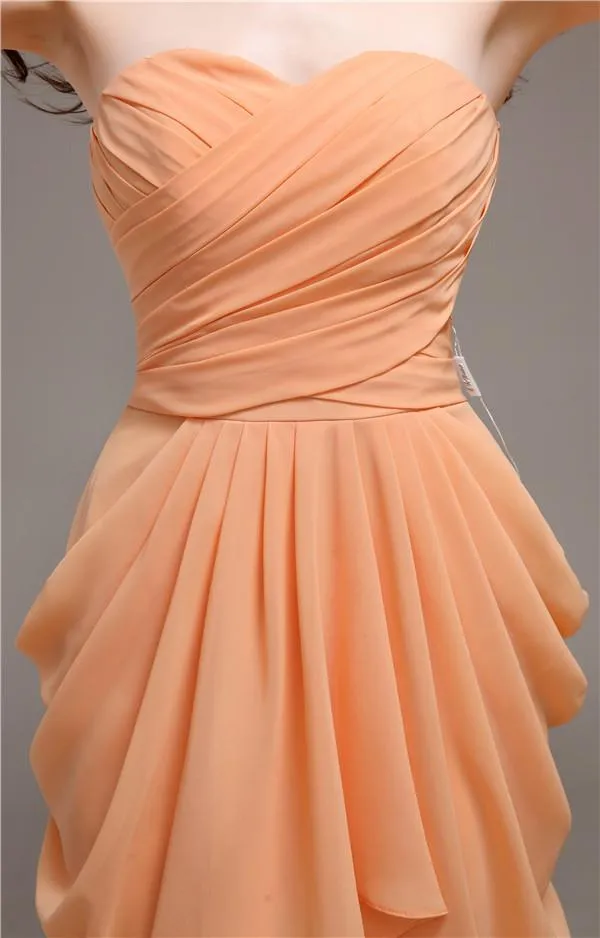 Sweetheart Short Sheath Knee length Bridesmaid Dresses