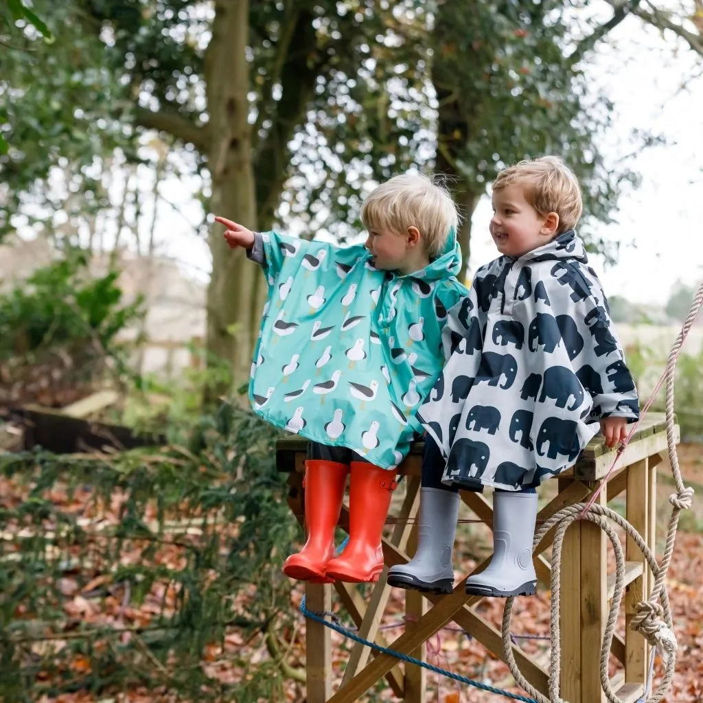 Toddler Ponchos - RETRO RAINBOW