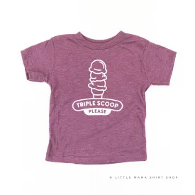 TRIPLE SCOOP PLEASE - Short Sleeve Child Shirt