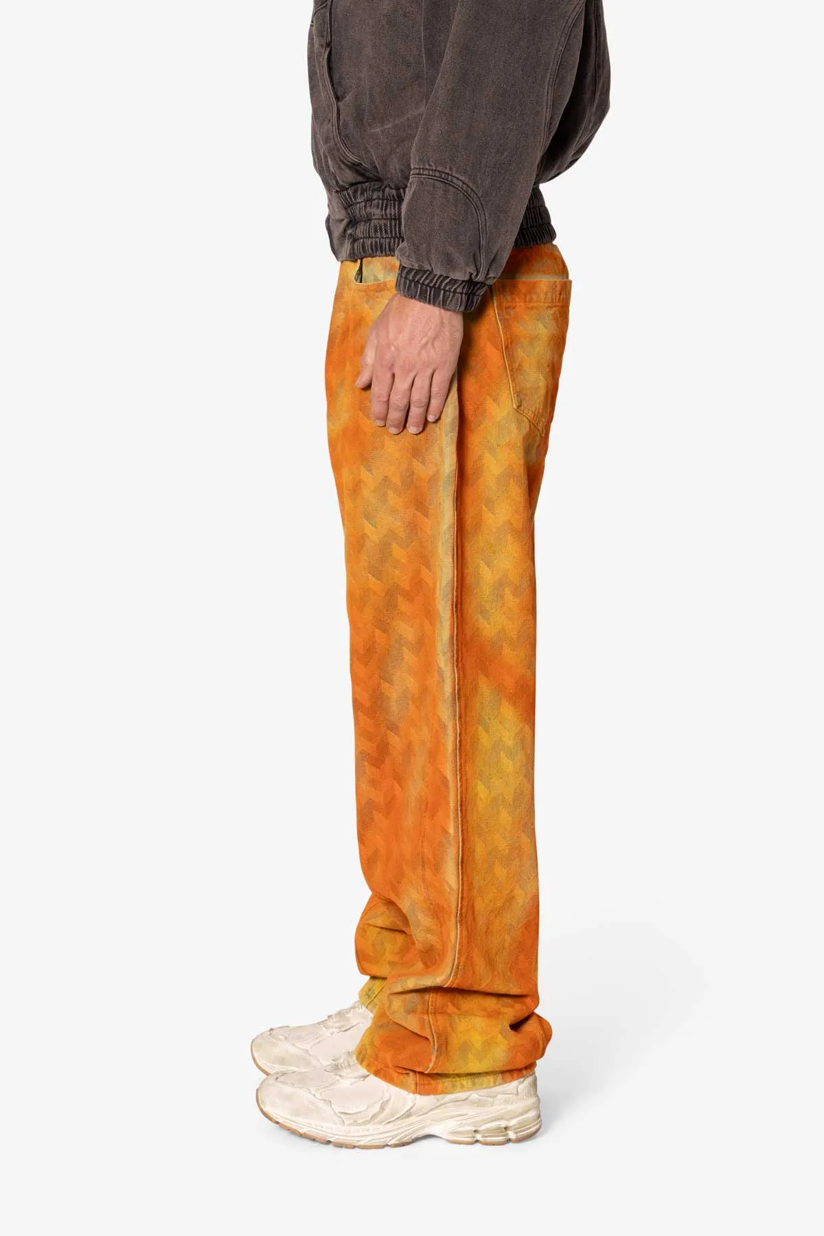 Ultra Baggy Sunny Jacquard Denim - Orange