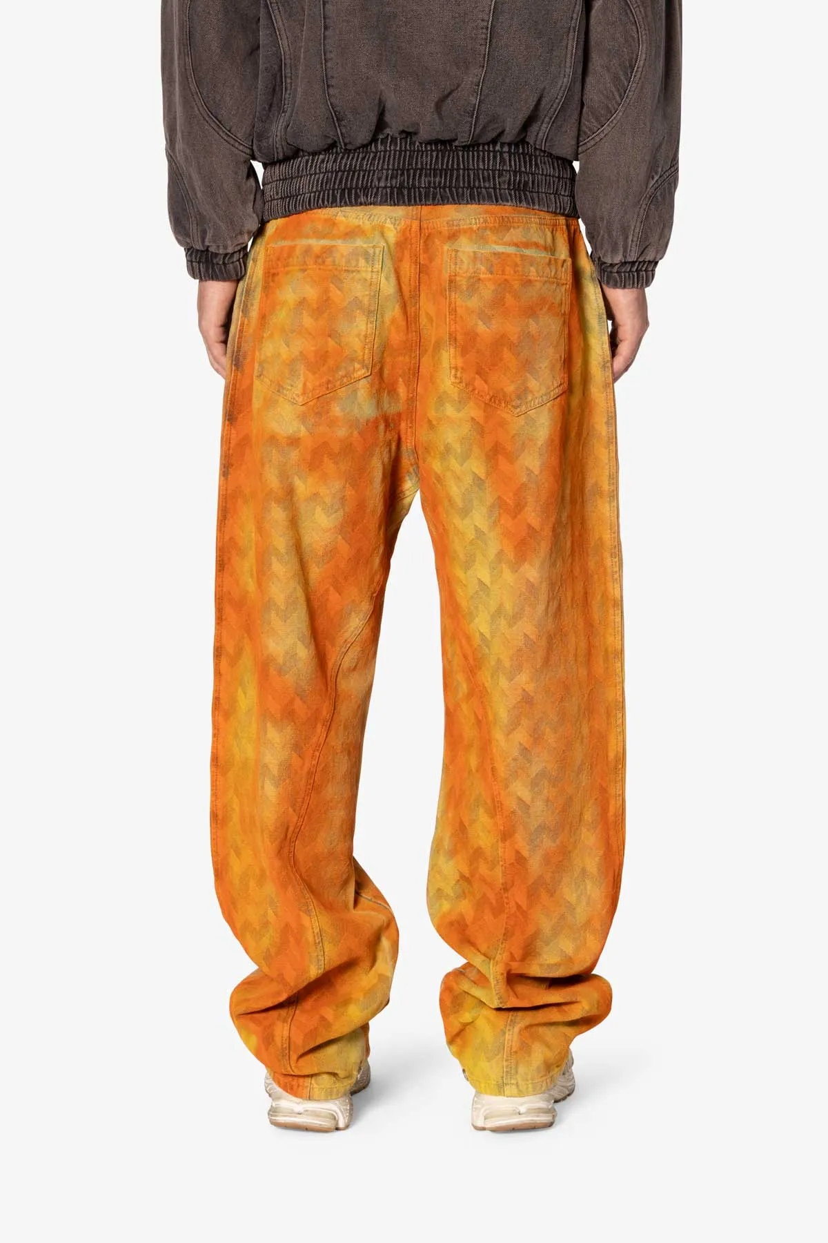 Ultra Baggy Sunny Jacquard Denim - Orange