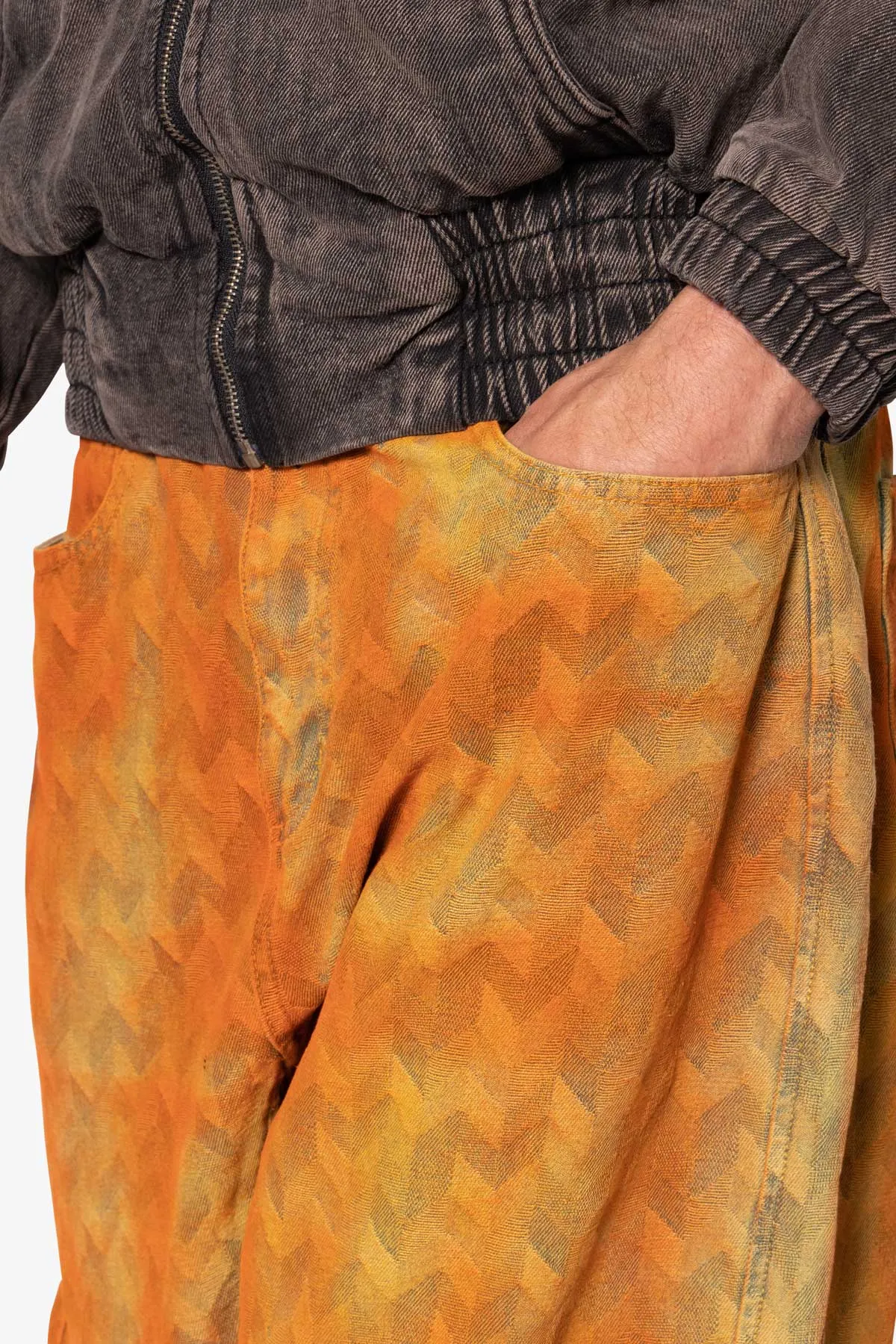 Ultra Baggy Sunny Jacquard Denim - Orange