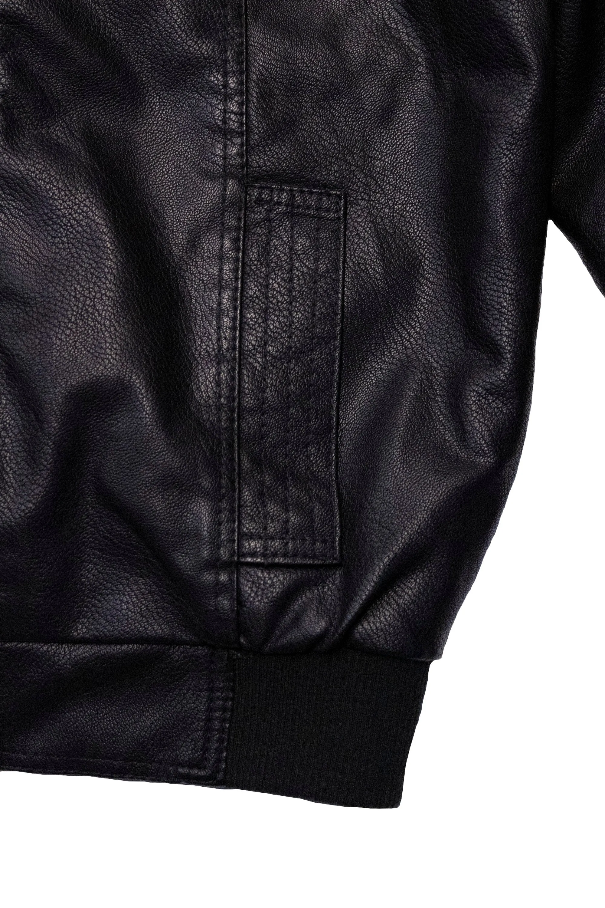 X RAY Boys Motorcycle PU Leather Jacket With Knit Hood